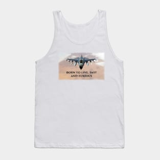 Fighter Jet Born s6h14 Tank Top